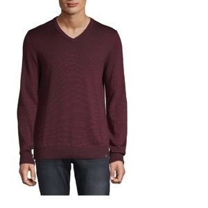 Perry Ellis V-Neck Long-Sleeve Sweater